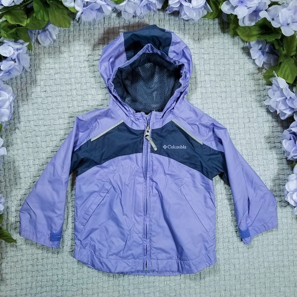 Columbia Other - Columbia purple/gray toddler girl rain jacket